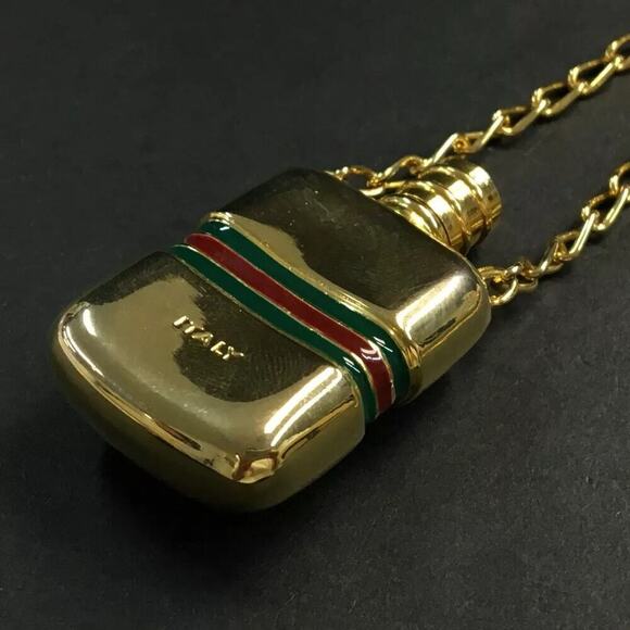 Gucci Gold-Plated Perfume Bottle Pendant Necklace - Picture 6 of 9